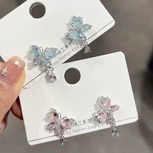 Sparkling Butterfly Earrings